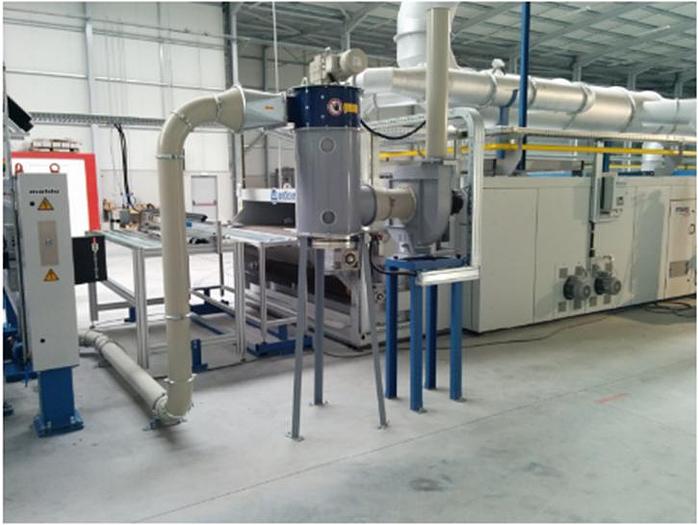 Gebraucht (FGL-1) - Dry fiber and laminate coating production unit (Fiber glass line) - 2000mm