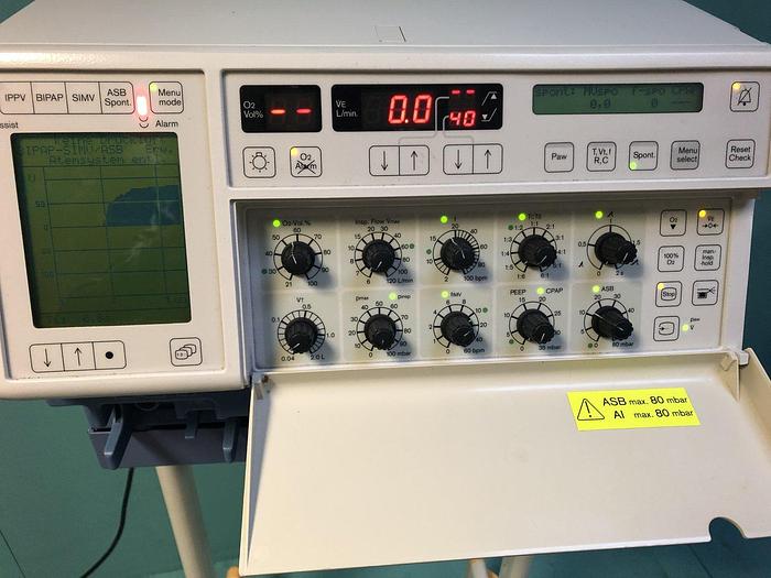 Used Dräger Evita2  Beatmungsgerät Ventilator auf Fahrwagen