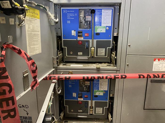 Used DS CUTLER-HAMMER LOW VOLTAGE AC POWER CIRCUIT BREAKERS 1200 AMP