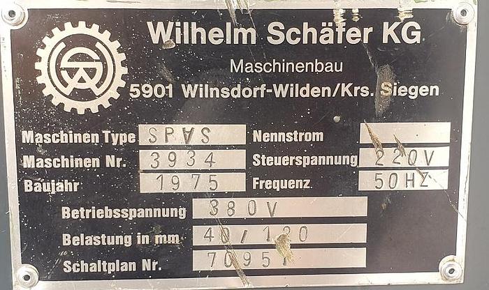 Gebraucht Hydraulische Ringbiegemaschine Schäfer SPVS 40-120