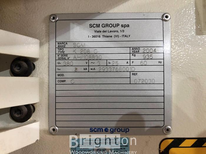 Used 2004 SCM K208-C Used Edgebander