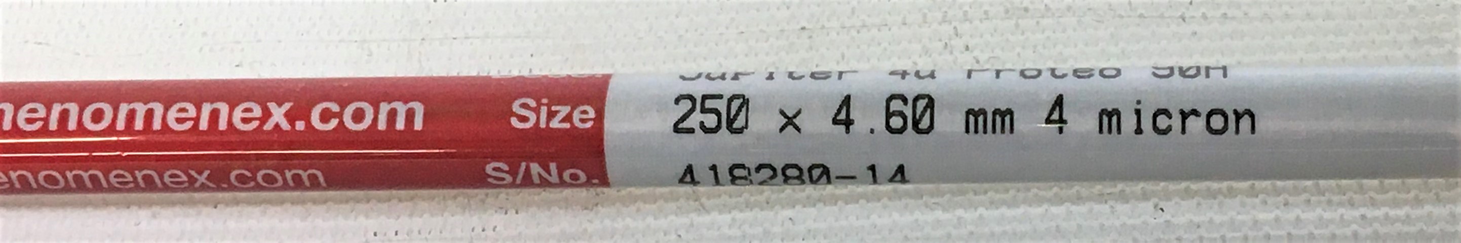New Open Box (1500) Phenomenex Jupiter Proteo 90 Å (00G-4396-E0) LC Column - 25 cm × 4.6 mm x 4µm