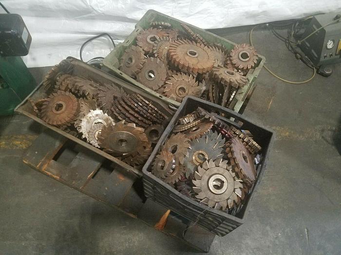 Used Assorted Cutters for Horizontal Milling Machine Full Lot one price