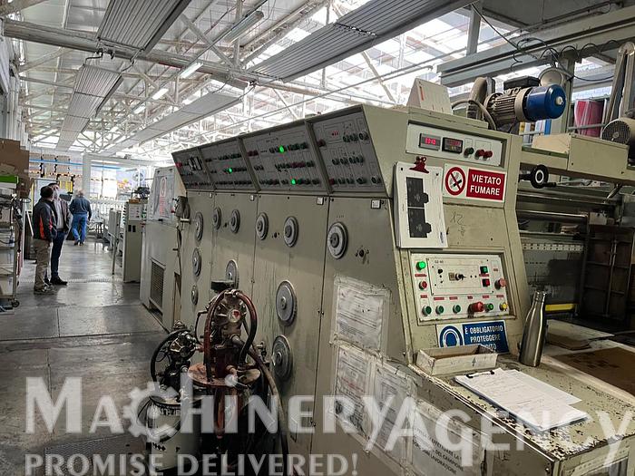 Used 1995 Curioni RDC 1676X2400 Rotary Die cutter 3 Flexo