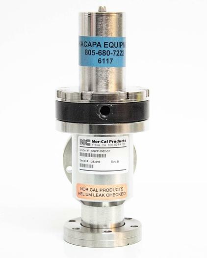 Used Nor-Cal Products 1-1/2" Pneumatic Copper Seal Angle Valve CSVP-1502-CF (6117)