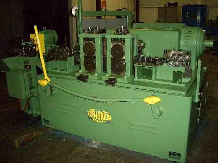 Used 6" (152 MM) - 3-1/2" (89 MM) TISHKEN WIRE FLATTENING & CUTOFF EDGER (USED)