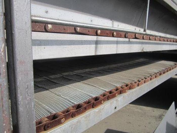 Used Cooler, Ambient, Mesh Belt, 28" X 14', 3/4 HP, S/st #S738398