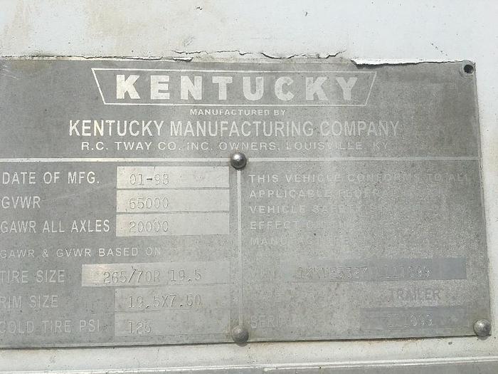 Used 1998 KENTUCKY MOVER BOX