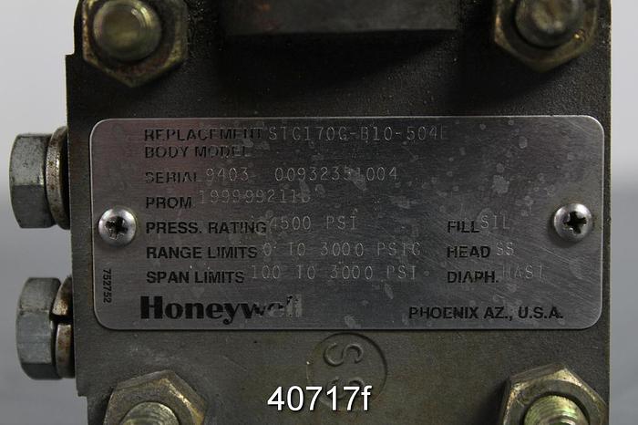 Used Honeywell ST300 Smart Transmitter, Model STG170-F1G-00000-MB.SM.F1C3-514E #40717