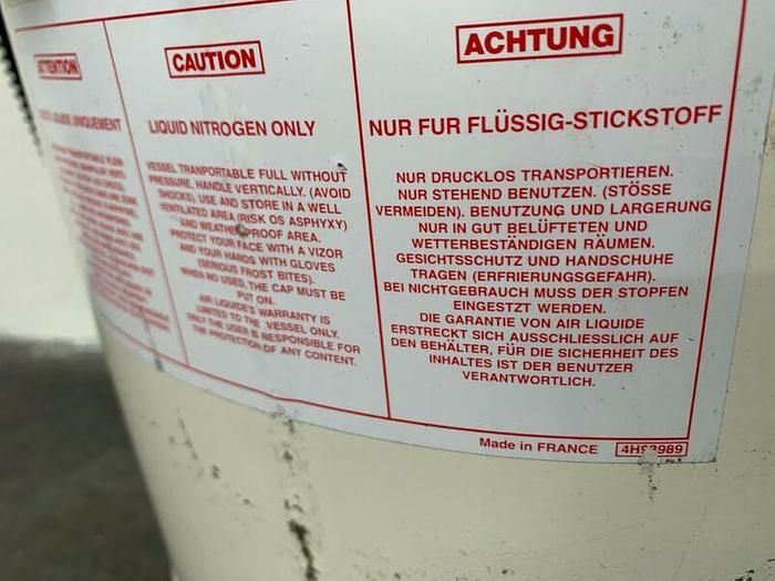 Used Air Liquide TR26 Liquid Nitrogen Dewar Container