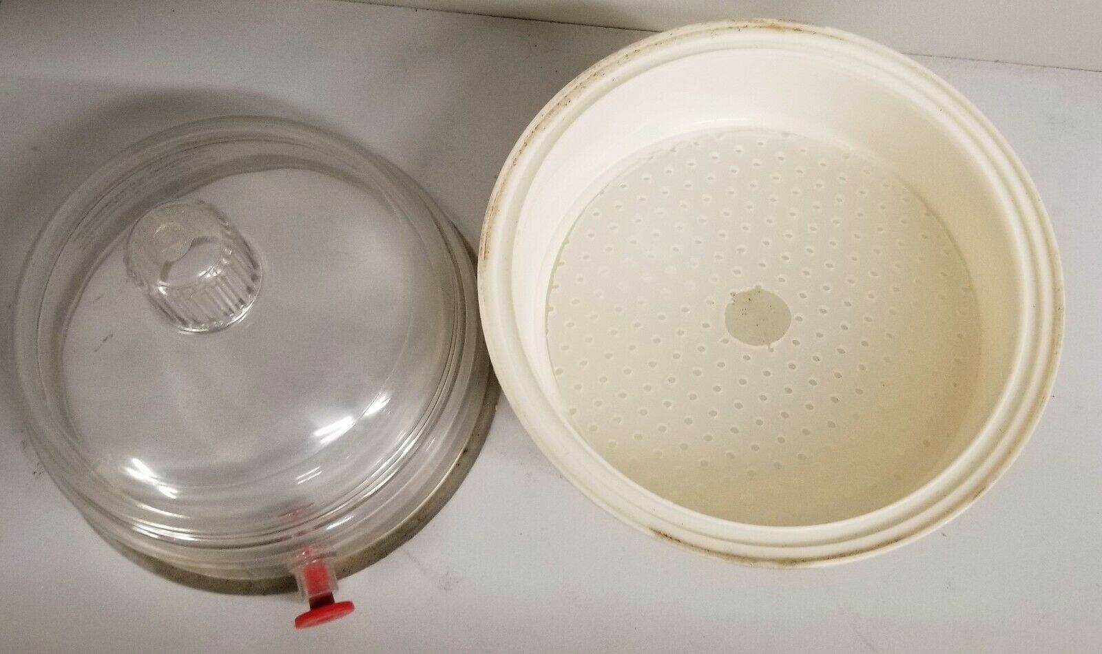 Used Bel-Art Space Saver F42010-0000 Plastic Vacuum Desiccator (149mm ID)