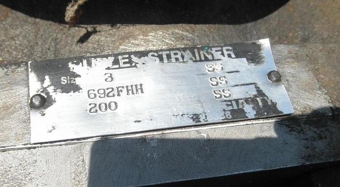 Used Screen, Strainer, Flow-Thru, 3", Liquid, Mueller, #S741210