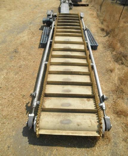 Used Conveyor, Belt, 24" x 12', S/st, Cleated, 1.5 HPConveyor, Belt, 24" x 12', S/st, Cleated, 1.5 HP #S741278