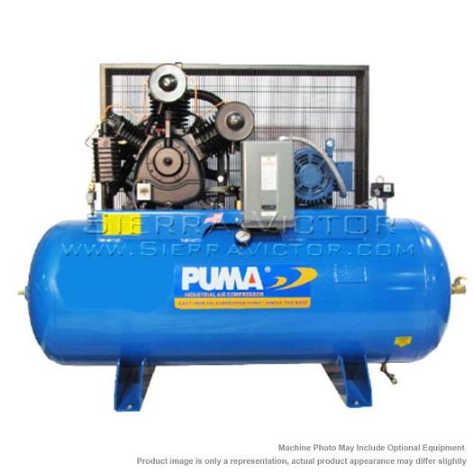 PUMA 10 HP Industrial Horizontal Air Compressor TUK-100120M1