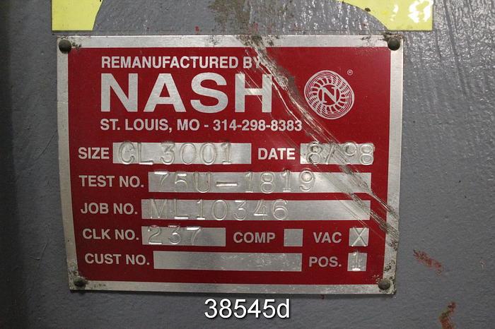 Refurbished Nash CL3001 Vacuum Pump #38545