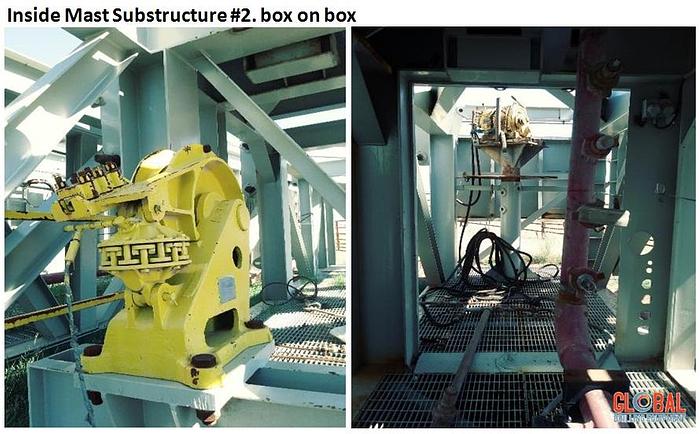 Used Item 0652 : Land Cantilever Rig 1000 HP, Capable of Drilling to 18,000 feet land rig