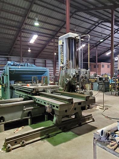 Used 4" Giddings & Lewis Horizontal Boring Mill, Model T-4, Table 48 X 98, X - 91", Y - 60", 50 Taper, 1300 rpm, 20 hp. ID17606
