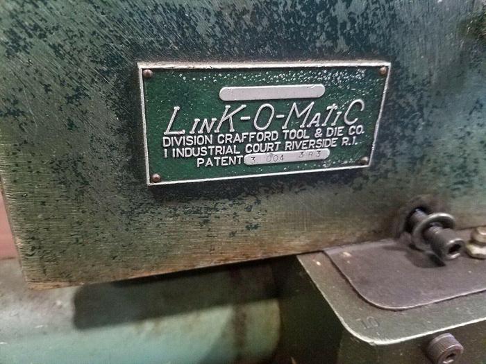 Used Link O Matic Link Making Machine #2 Jewelry Linking Pneumatic makes links