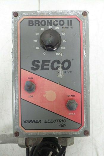 Used Seco Warner Electric Bronco II Model 160 Adjustable Speed AC/DC Drive