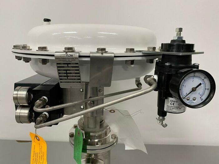 Used Steriflow 978SP 3" Sanitary Control Valve w/ Siemens PS2 HART Positioner