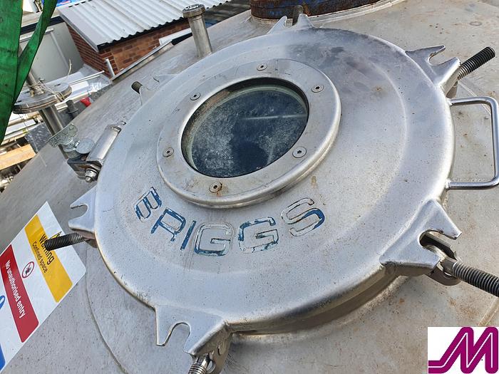 Used Briggs 10,000 Litre Stainless Steel Jacketed & Insulated Mixing Tank