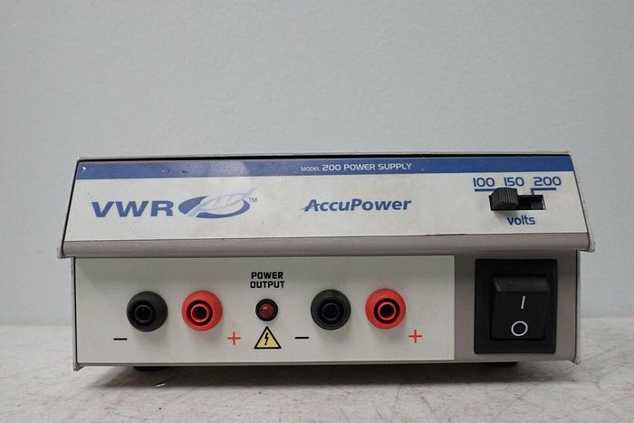 Used VWR Model 200 AccuPower Power Supply
