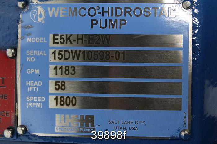 Unused Wemco Hidrostol 5x6 Centrifugal Pump #39898