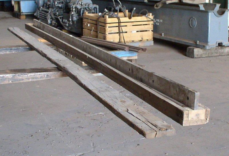Used (1) Set New (or Re-ground) 124"  Shear Blades; Four Sided