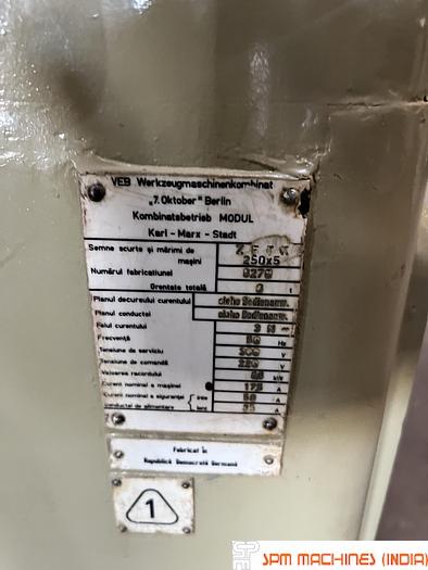 Used WMW ZFTK 250 x 5 Straight Bevel Gear Generator