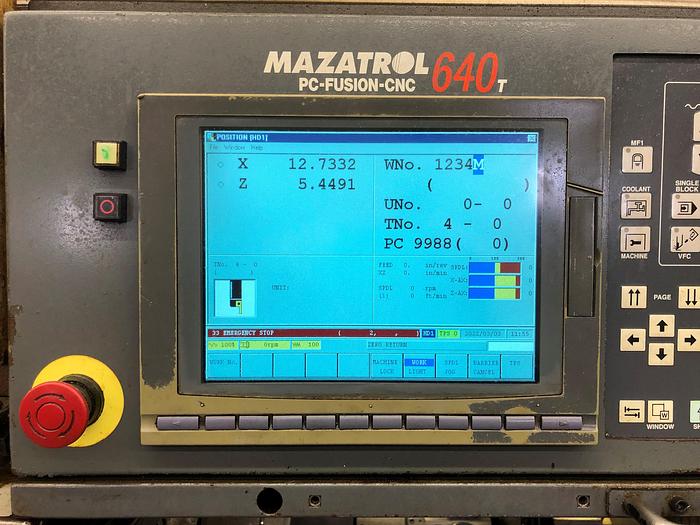 Used 2003 Mazak Multiplex 4200 Dual Spindle CNC Lathe