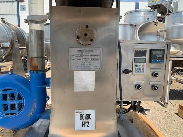 Used 40'' Stainless Steel Coating Pan With Blower