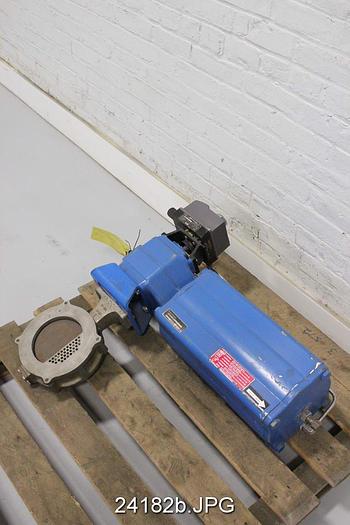 Used Neles Jamesbury 6" Air Operated Butterfly Valve #24182