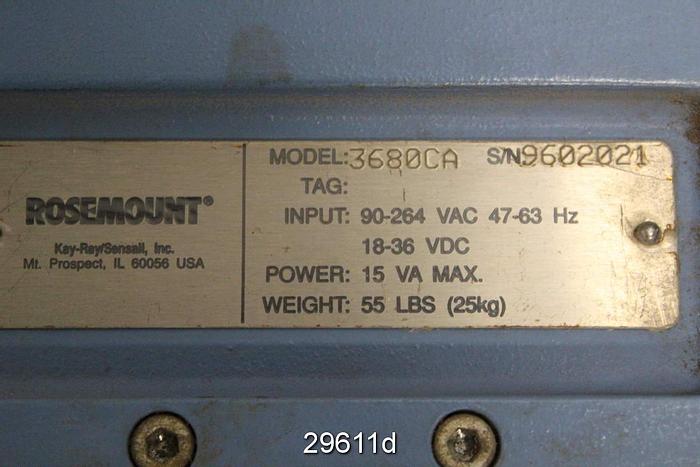 Used Rosemount Kay-Ray 3680CA Smart Density Transmitter #29611