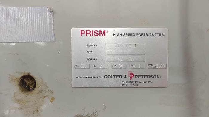 Used 1999 Prism 45" Paper Cutter