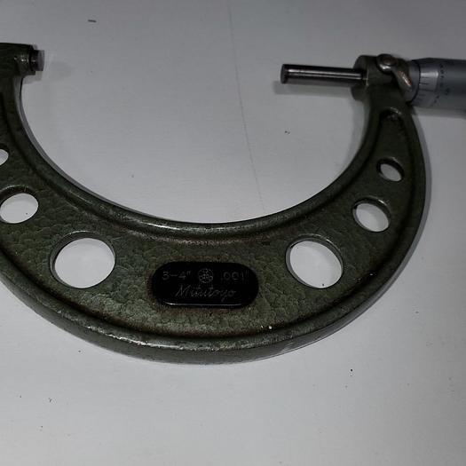 Used Mitutoyo Micrometer IP-65 (3"-4")
