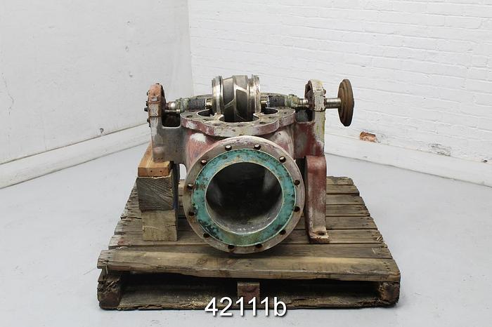 Used Goulds 3405 10x12x12 Split Case Pump, Stainless Steel Casing #42111