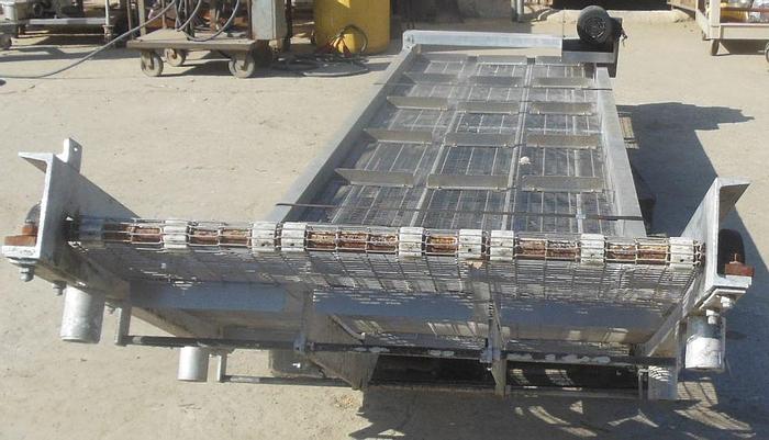Used Conveyor, Belt, 36" x 12'6", S/st, Wire Mesh, Incline #S743062