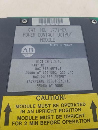 Used Allen Bradley 1771-OX Power Contact Output Module