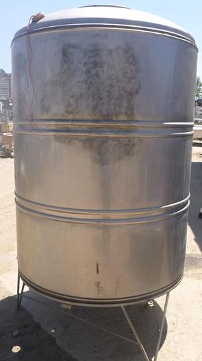 Used Tank, 500 Gallon, S/st, 48" X 60", DT/DB #S743850