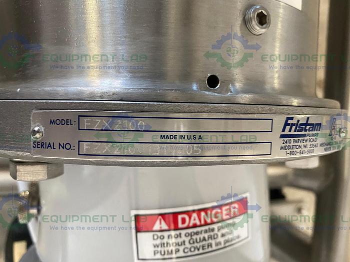 Used Fristam Powder Mixer/Emulsion Skid FS-3522 High Shear Emulsifier & FZX2100 Pump