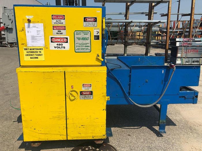 Used 48" WIDE BLOAPCO FLOOR MOUNT SHREDDER