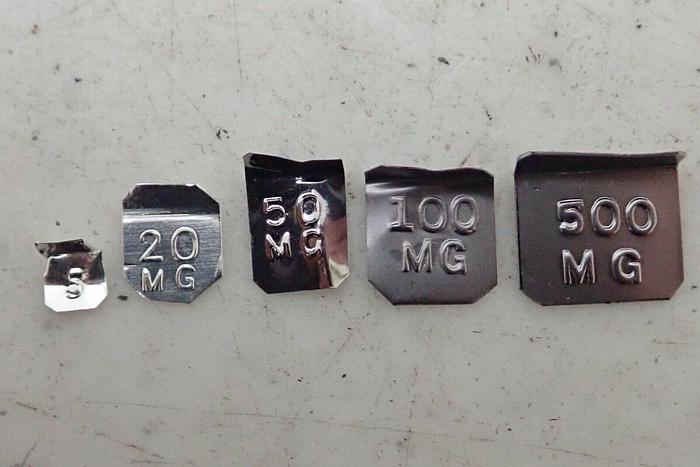 Used Sartorius Balances & Scales S03C0894 Model 5mg-100g Calibration Weight Kit Set