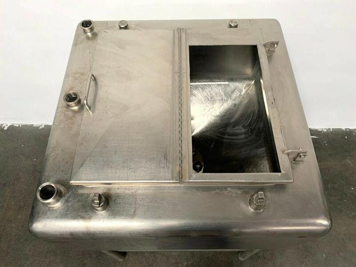 Used Likwifier - 150 Gallon Stainless Steel Liquefier w/ bottom mounted 15 HP motor