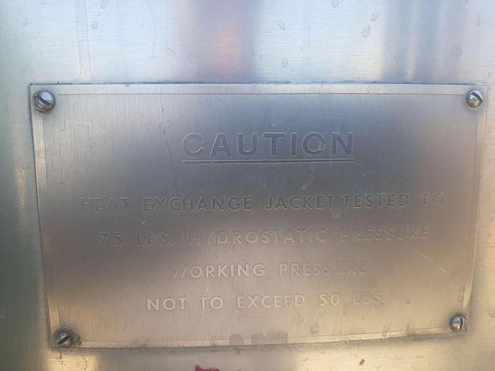Used 600 GALLON ST. REGIS MIX TANK - S/S - JACKETED