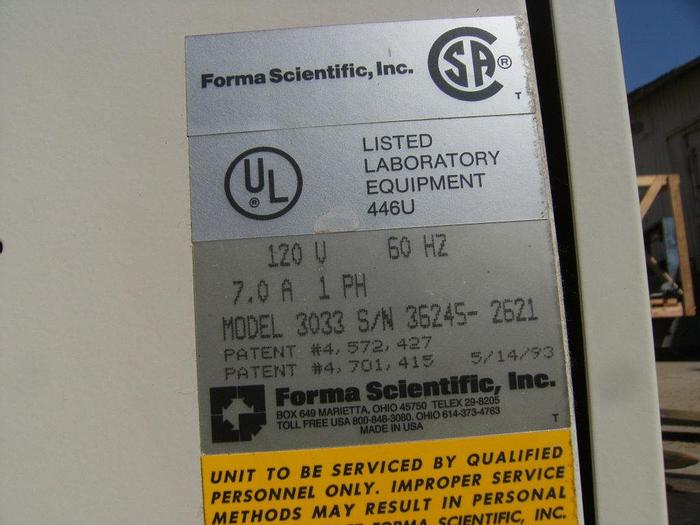 Used Lab, Incubator, Forma Scientific, 120V, S/st, 26"x20"x30" #S740423