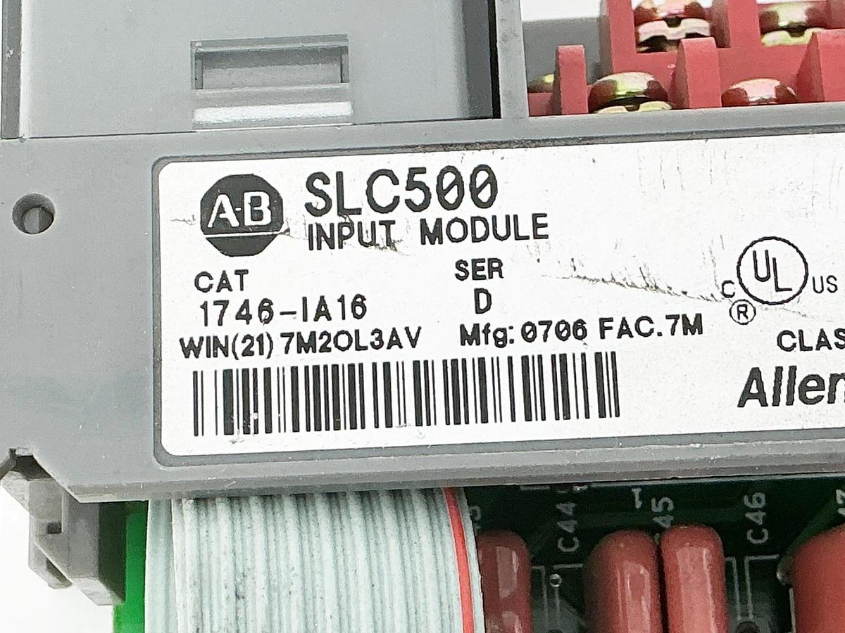 Used Allen Bradley 1746-IA16 Input Module 132V 50/60Hz Ser.C - Missing Door