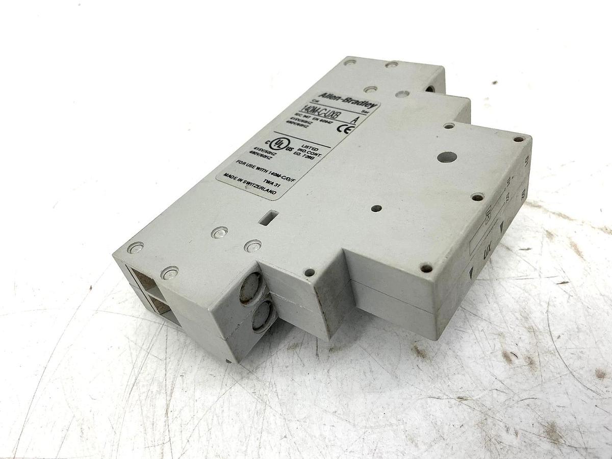 Used Allen Bradley 140M-C-UXB Ser A Undervoltage Release Module 415/480V 50/60HZ
