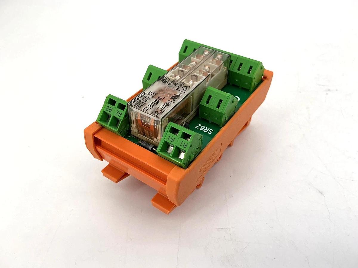 New Schrack SR6ZB024 Safety Relay DIN Rail 8A 250VAC 24VDC - No Box