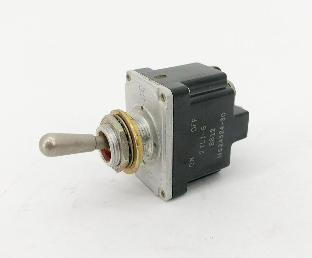 New Honeywell 2TL1-6 Toggle Switch On-Off 10A @ 277VAC MS24524-30