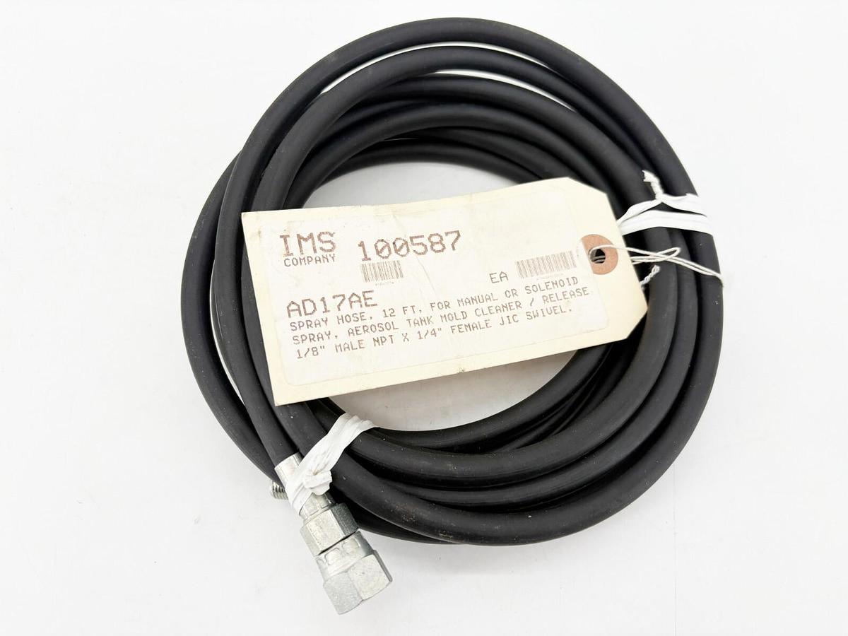 New IMS 100587 Spray Hose Manual/Solenoid Spray 12ft. 1/8" MNPT x 1/4" FJIC